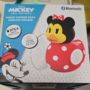 Nwt Disney Mickey and Friends Red Polka Dot Wireless Speaker